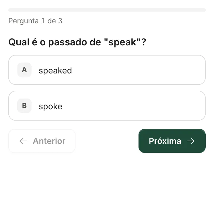 Uma aluna respondendo um questionário na Destravoo